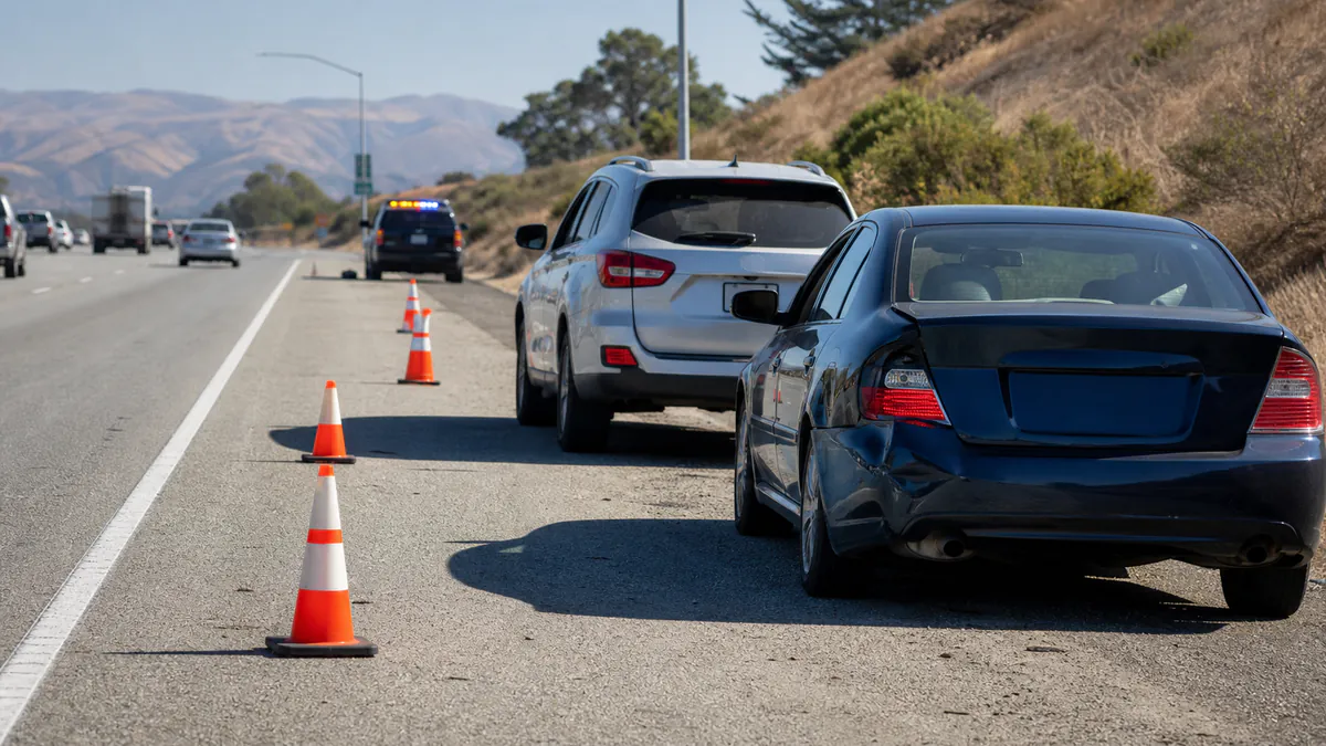 California freeway car accident emergency response