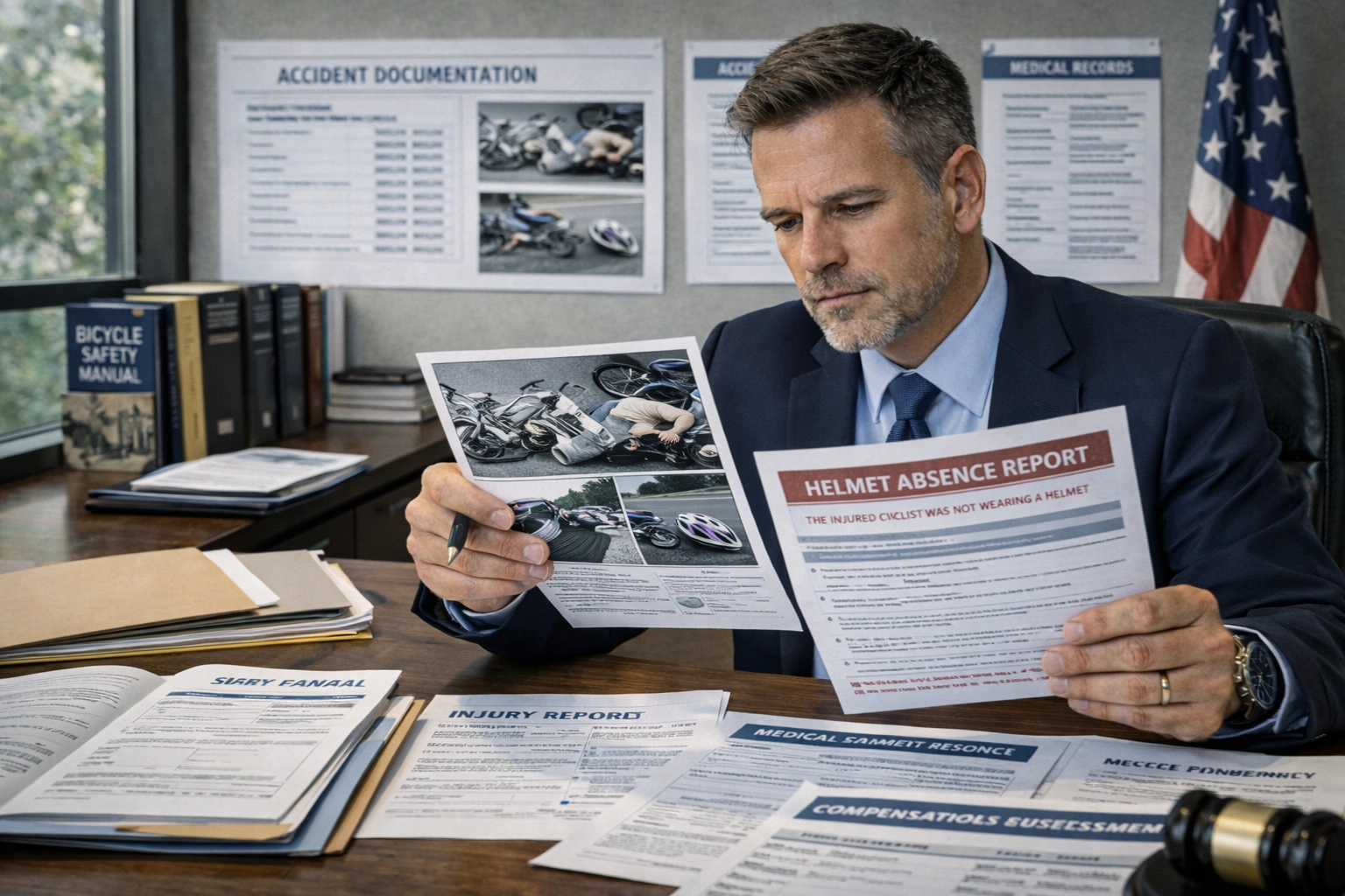 Bicycle Accident Without a Helmet hero image