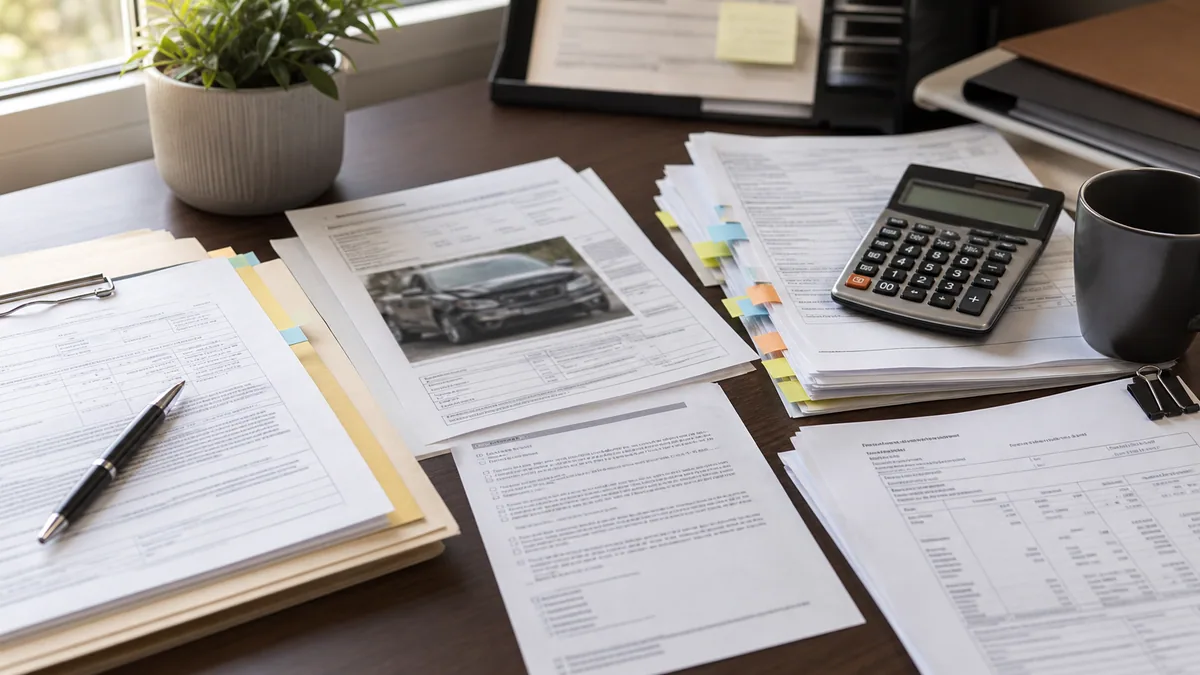 Documentary-style insurance claims scene for "GAP Insurance after an Accident".