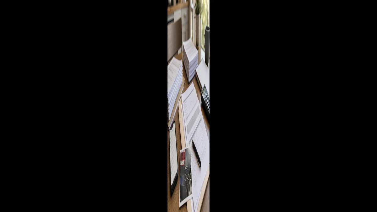 Documentary-style insurance claims scene for "Hit-and-Run Insurance Claims".