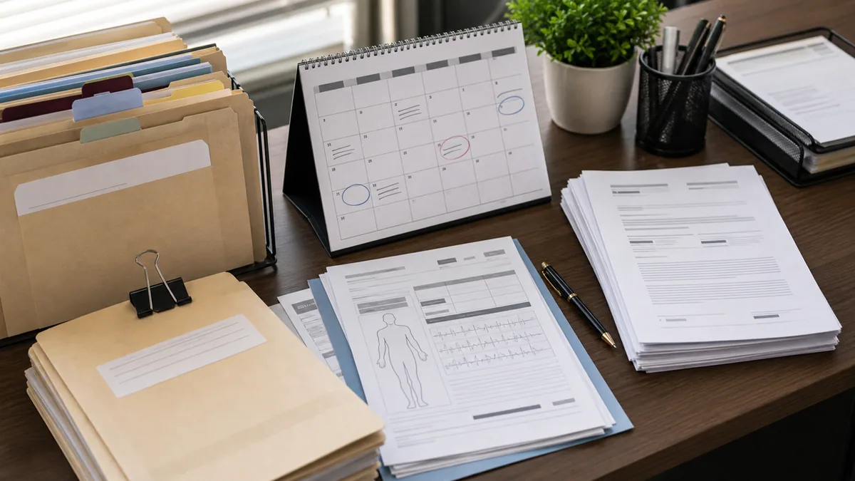 Documentary-style legal process scene for "How Personal Injury Claims Work, Step by Step".