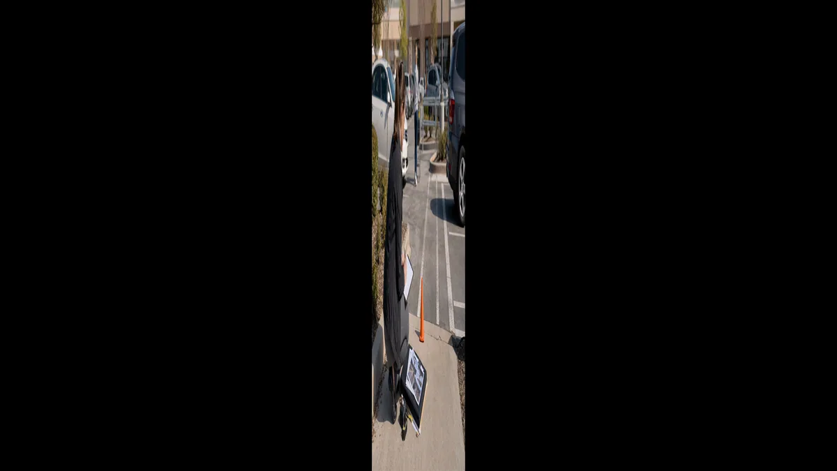 Documentary-style pedestrian accidents scene for "Pedestrian Accidents in Parking Lots".