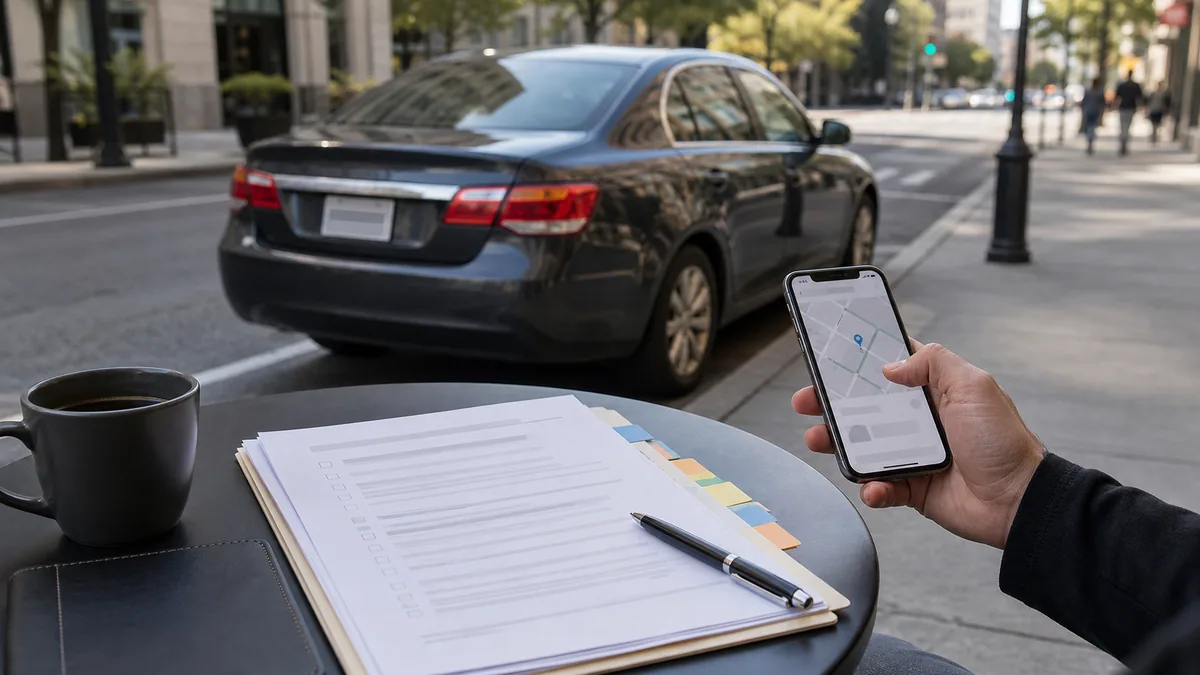 Documentary-style rideshare accidents scene for "Rideshare Accident Settlement Amounts".