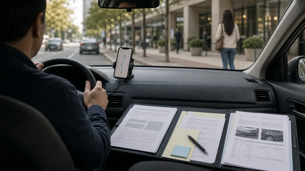 Documentary-style rideshare accidents scene for "Rideshare Driver Accident Claims".