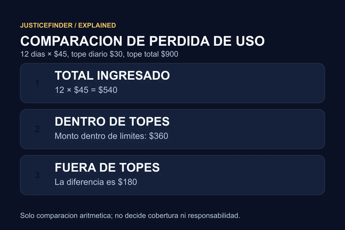 Diagrama que compara el total de alquiler, el monto cubierto y lo que queda fuera.